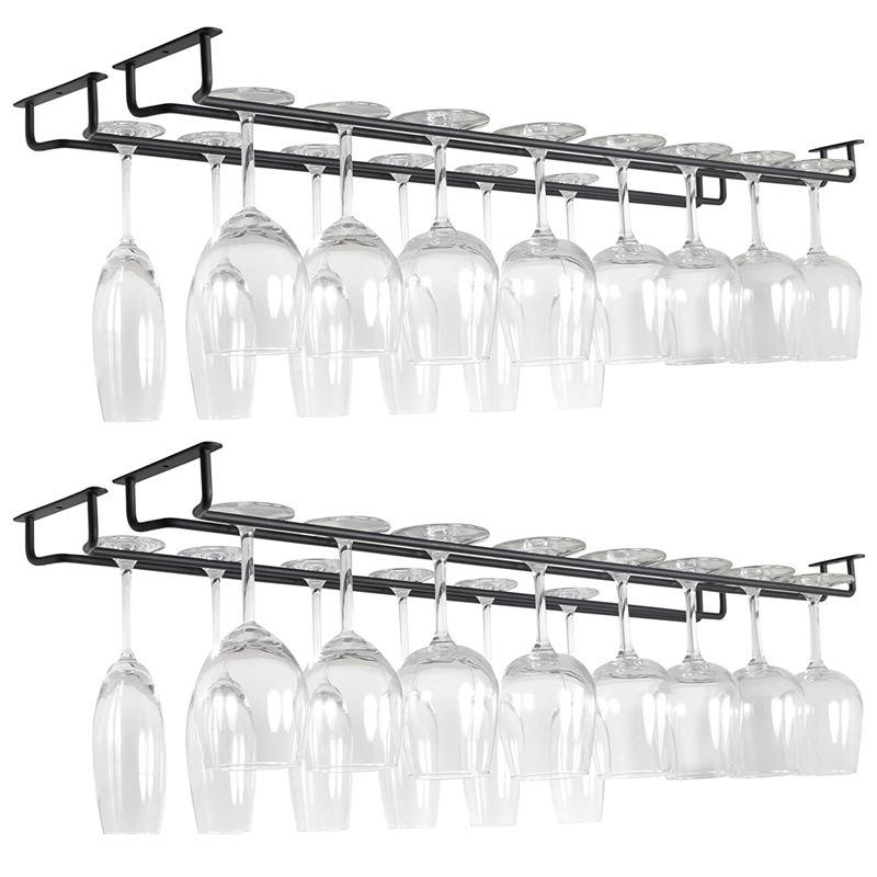 Wine Rack Wall Mount - 【S】1PC Suporte de Parede Preto para