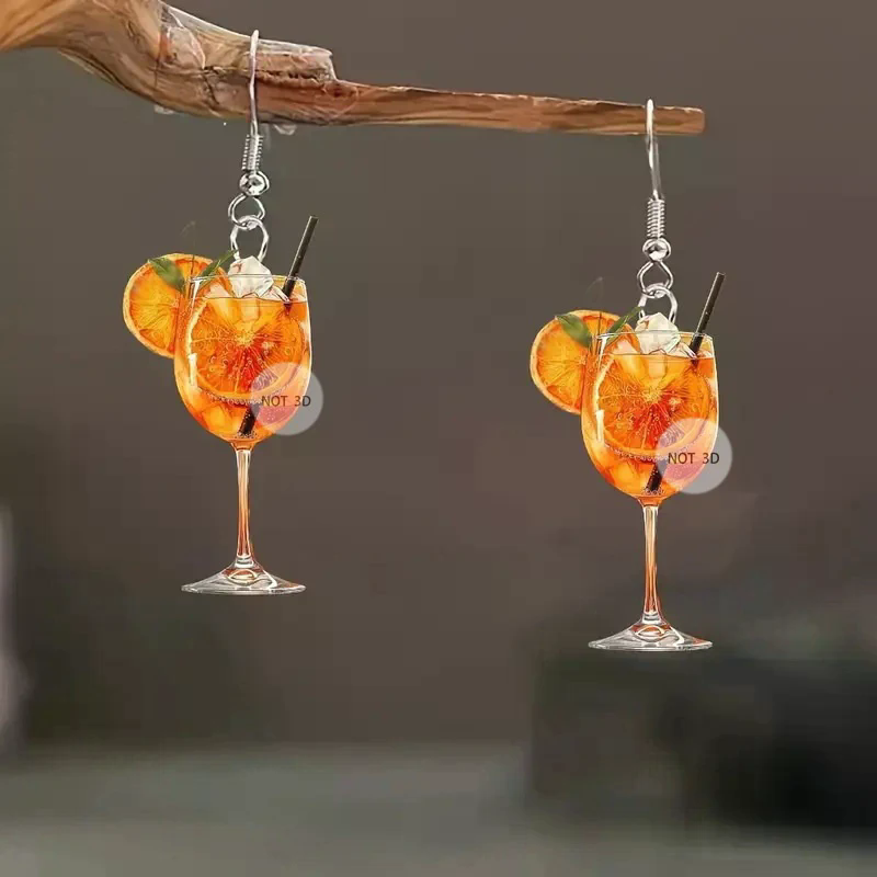 Wine Beer Festival - Brincos de Moda com Design Plano