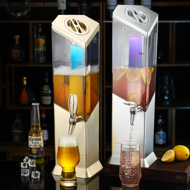 Wine Draft Beer - Canhão de vinho luminoso, barril de