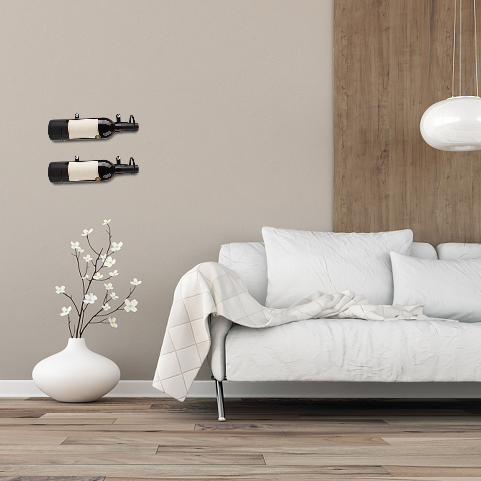 Wine Rack Wall Mount - 1 unidade de suporte de parede