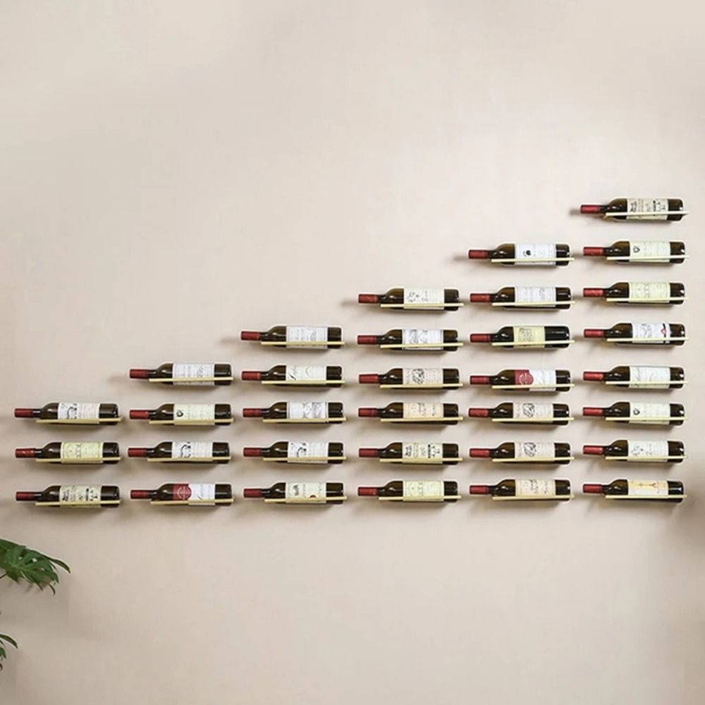 Wine Rack Wall Mount - Suporte de Parede Metálico para Vinhos