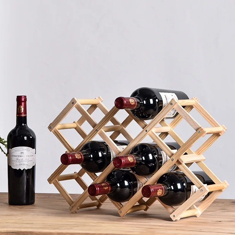 Wine Rack Wall Mount - Prateleiras empilháveis para armazenamento de vinho,
