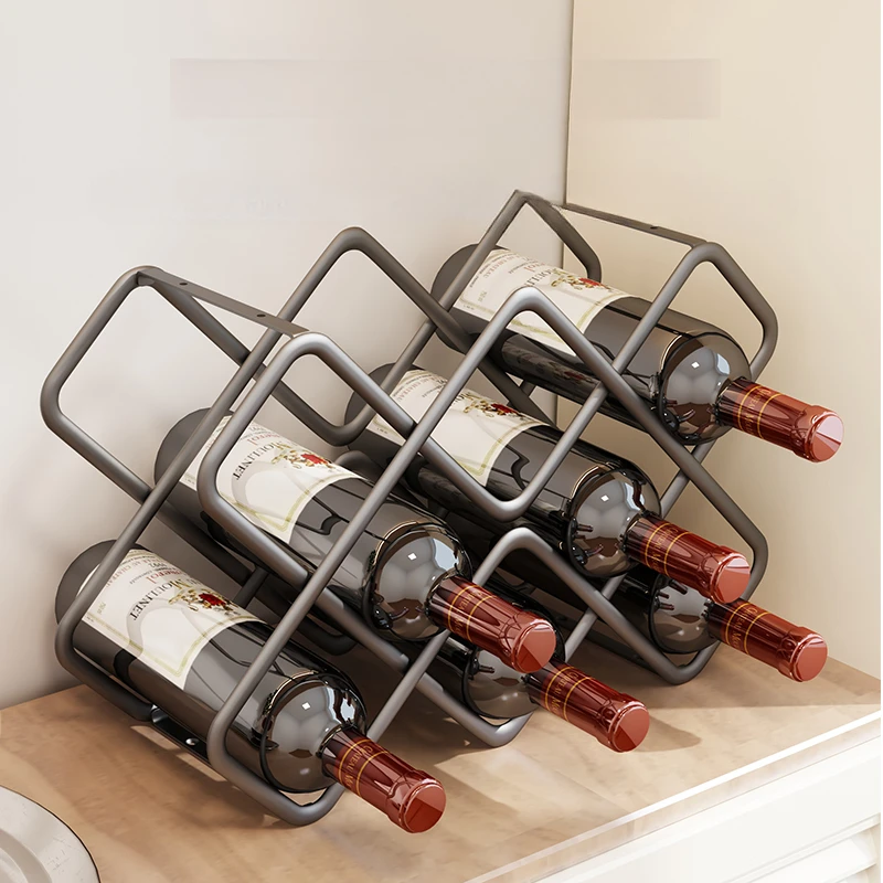 Wine Beer Rack - Rack de vinho hexagonal de metal,