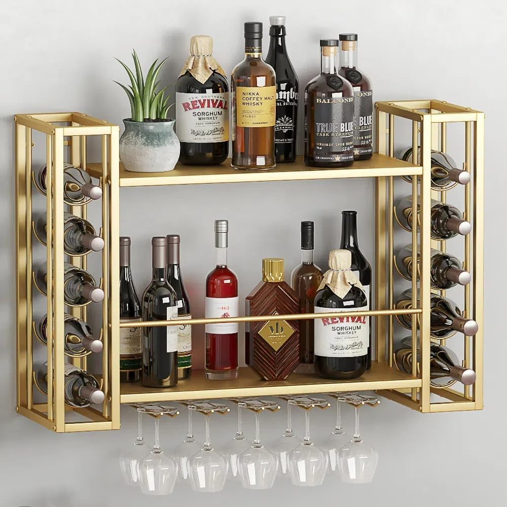 Wine Rack Wall Mount - Suporte de Vinho Montado na Parede,
