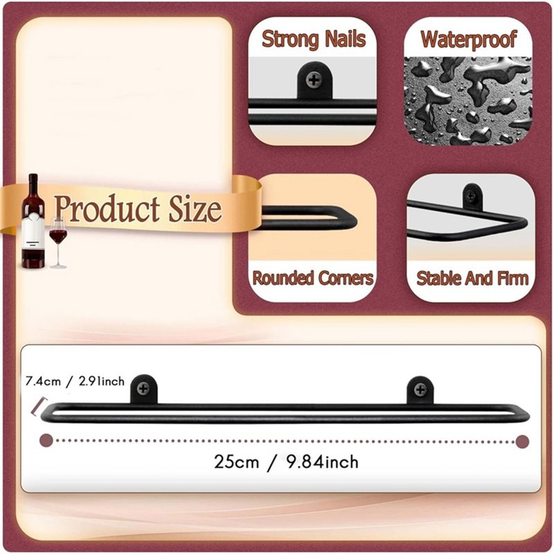 AB66-6 Suporte de Vinho Montad - Wine Rack Wall Mount avaliação e preço
