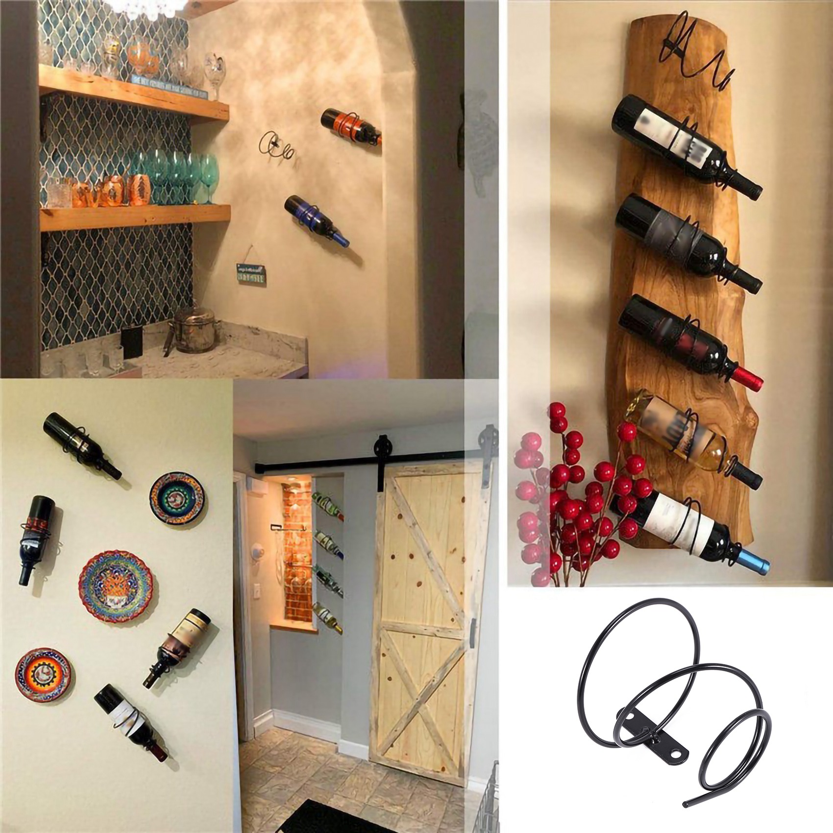 Entrega em 24 Horas, Pacote co - Wine Rack Wall Mount avaliação e preço
