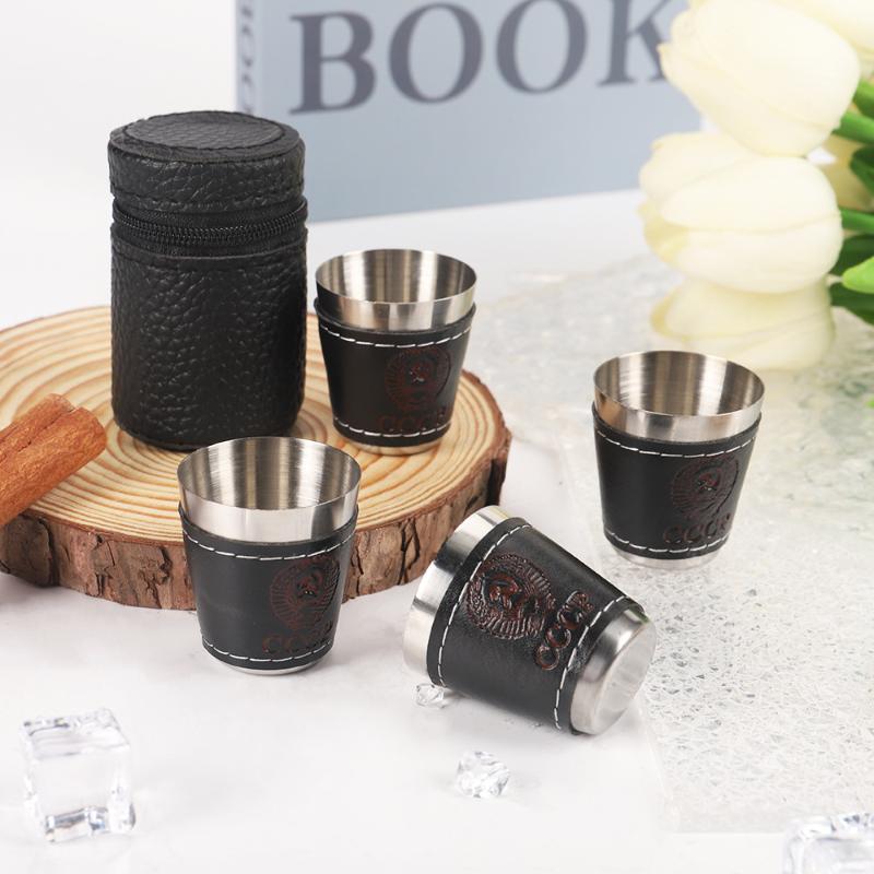 Conjunto de 4 Copos de Viagem  - Wine Beer Glass Set avaliação e preço