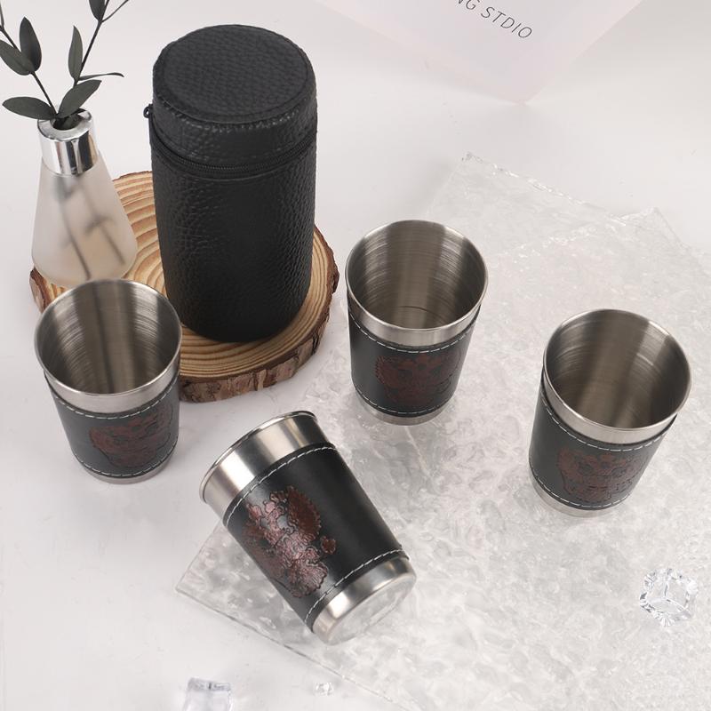 Conjunto de 4 Copos de Viagem  - Wine Beer Glass Set avaliação e preço