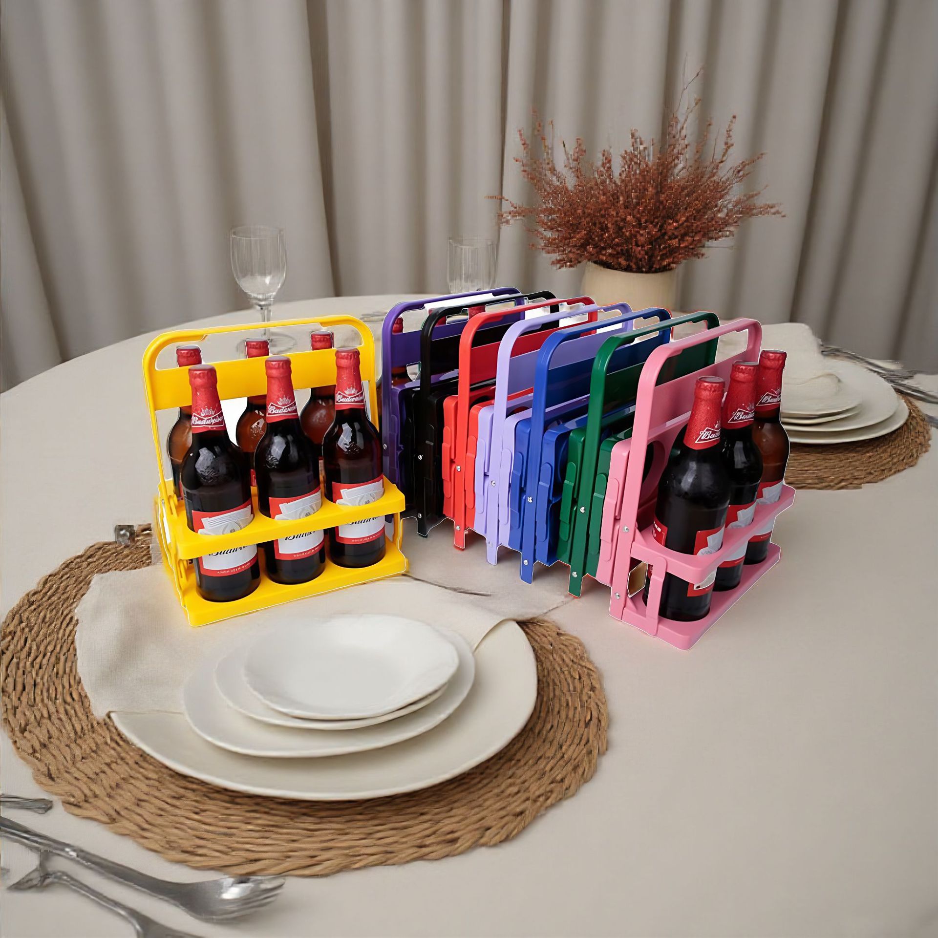 Suporte dobrável para seis gar - Wine Beer Rack avaliação e preço