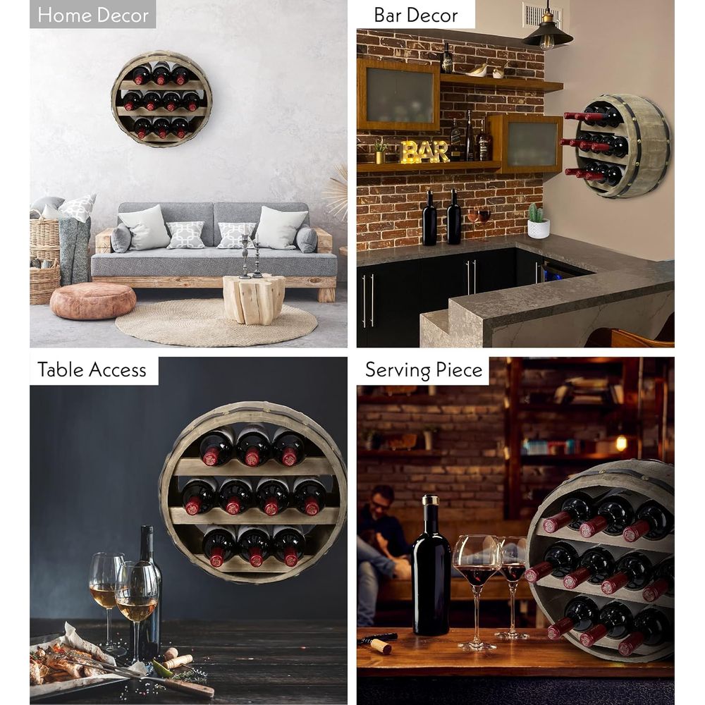 Suporte de Parede Industrial d - Wine Rack Wall Mount avaliação e preço
