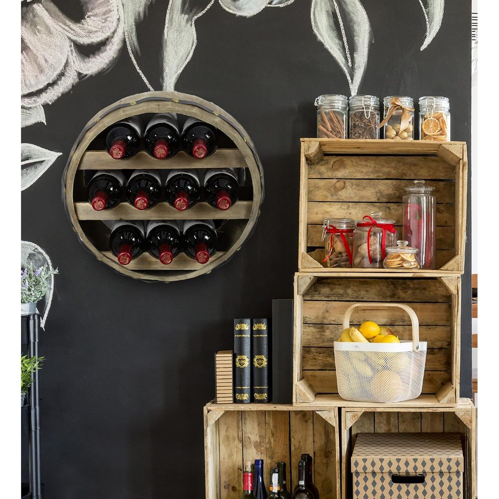Suporte de Parede Industrial d - Wine Rack Wall Mount avaliação e preço